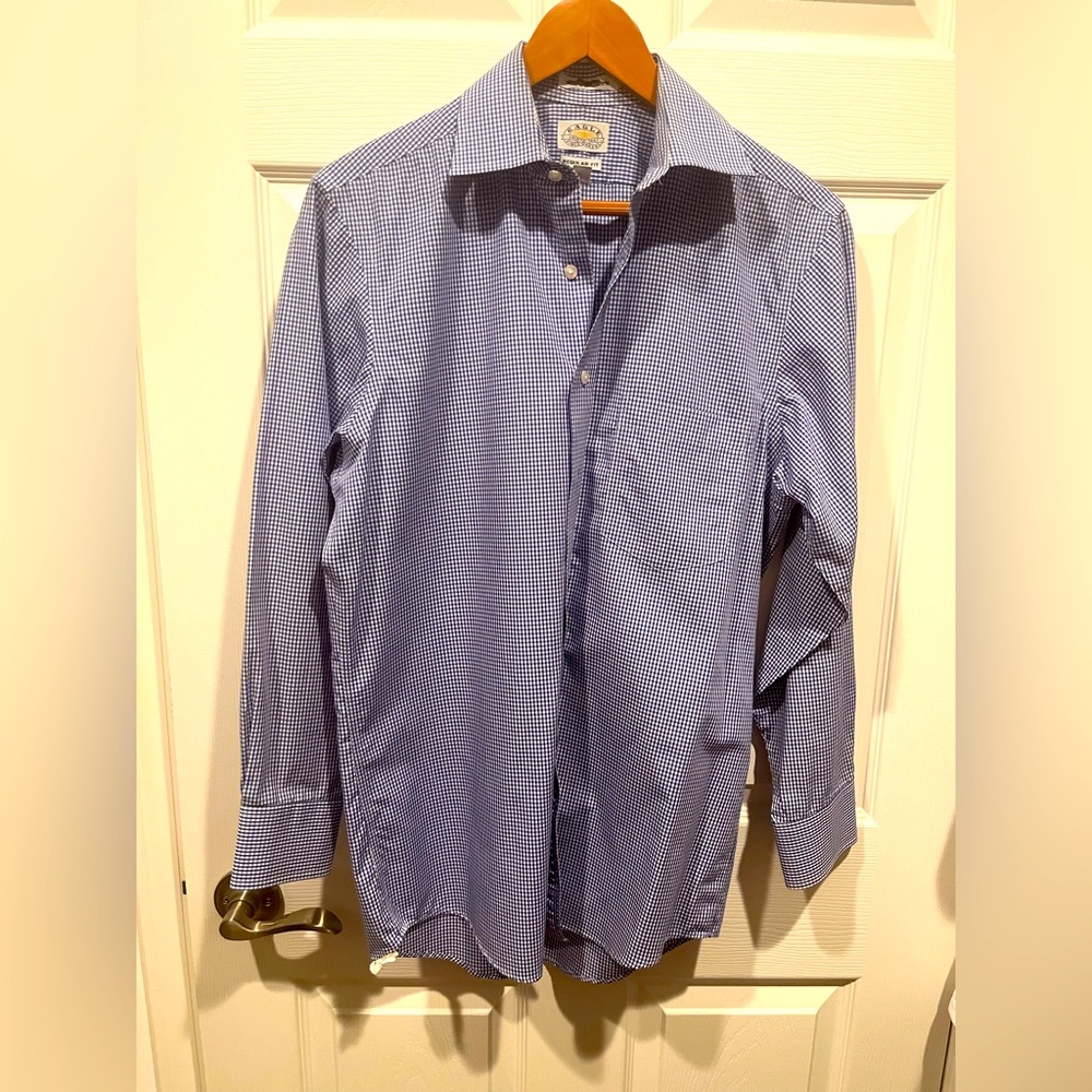Classic blue check shirt